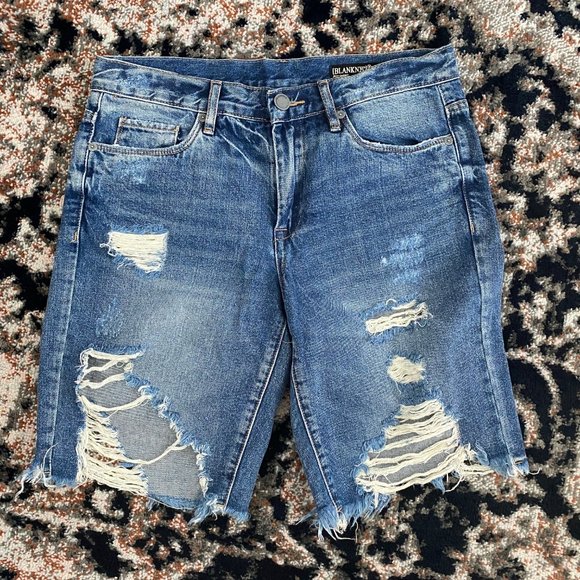 Blank Denim Distressed Shorts - Picture 2 of 3